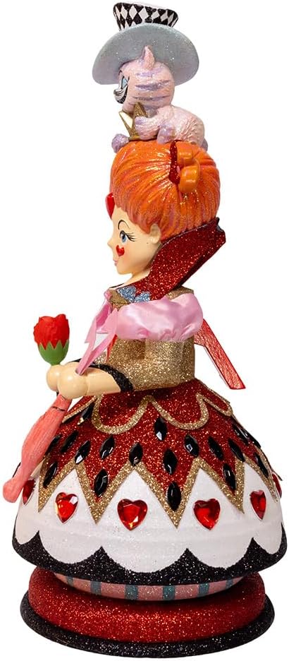 kurt adler 13" hollywood nutcrackers™ queen of hearts, side view