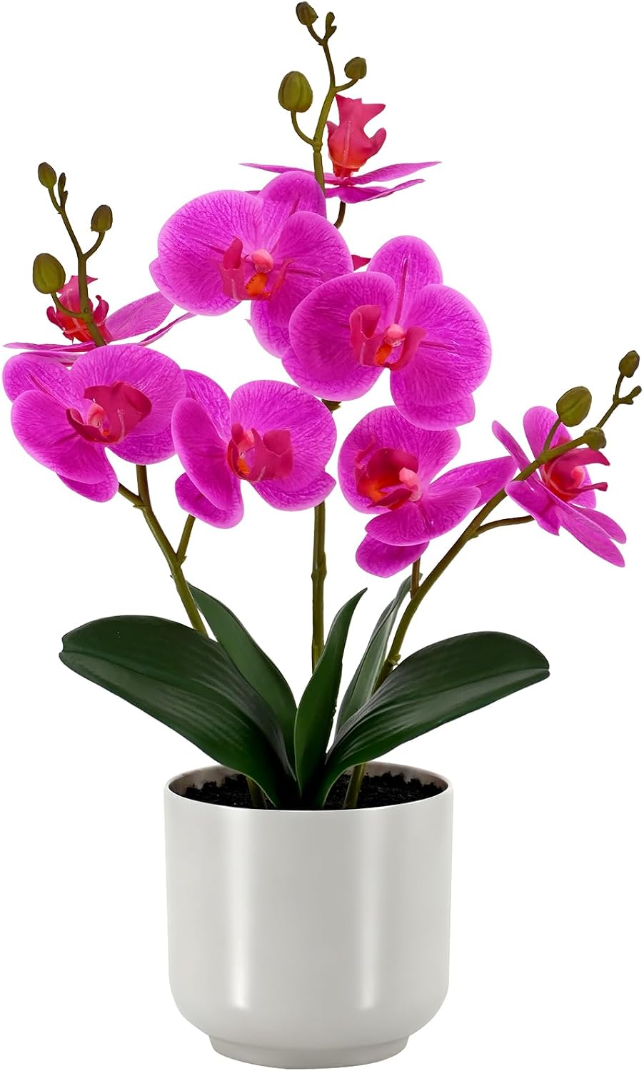 Faux Orchid 17.5” Tall Artificial Flower Indoor for Home Decor