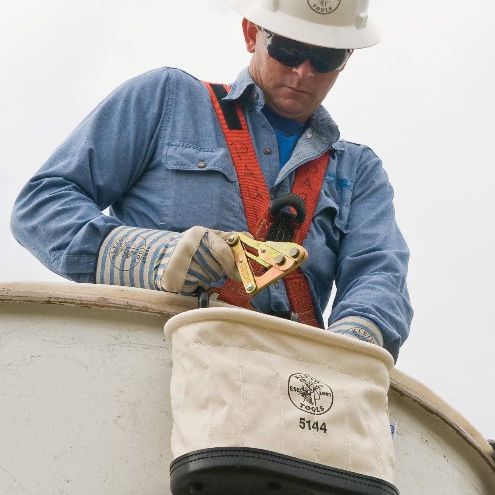 KLEIN TOOLS 5144 Canvas Bucket, 15 Pockets