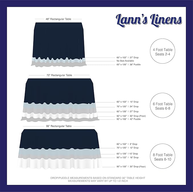 Lann's Linens - 10 Premium 70" x 120" Tablecloths for Wedding/Banquet/Restaurant - Rectangular Polyester Fabric Table Cloth - Silver (10 Pack)