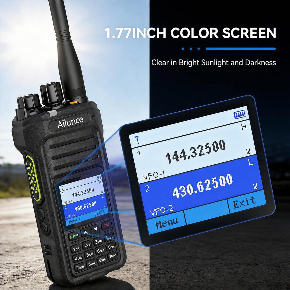 Retevis Ailunce HA1UV Ham Radio,IP67 Waterproof Two Way Radio for Emergency