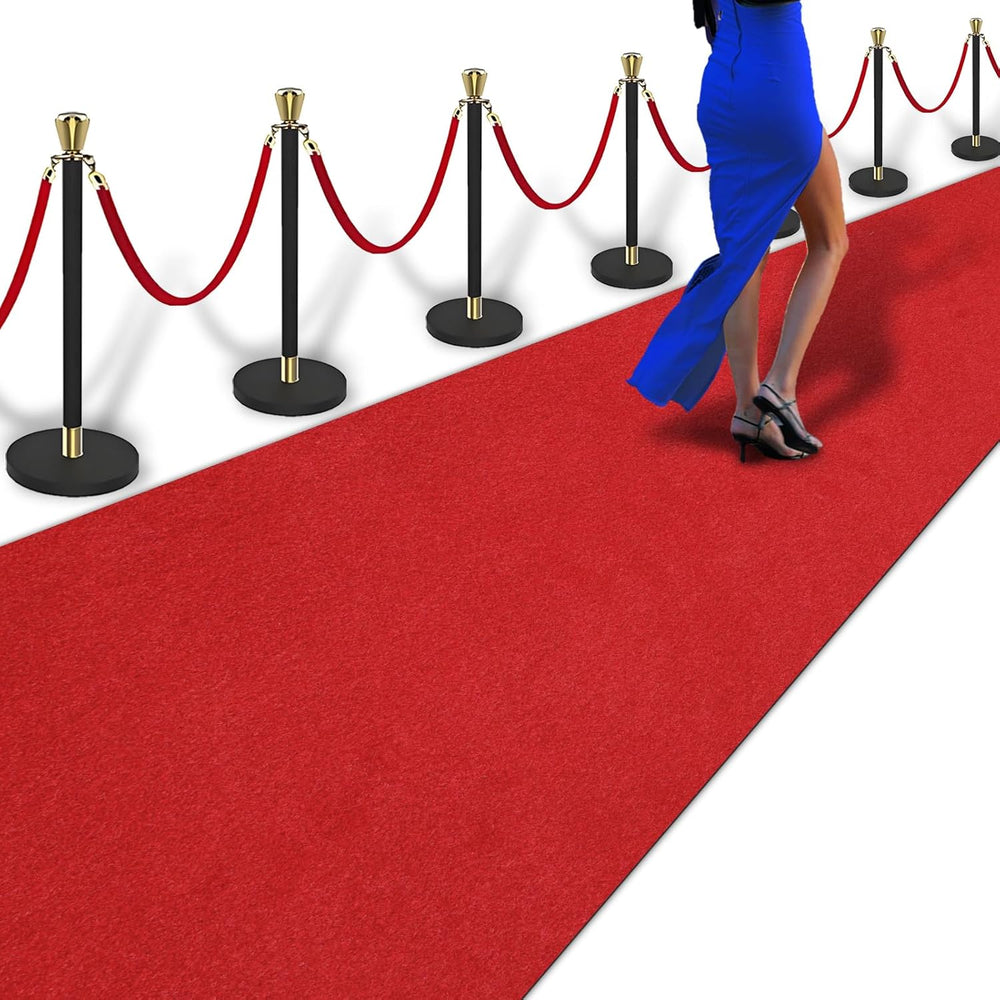 PBHEPJ 3ft x 10ft Extra Thick Red Carpet Runner for Party & Hollywood, Fe...