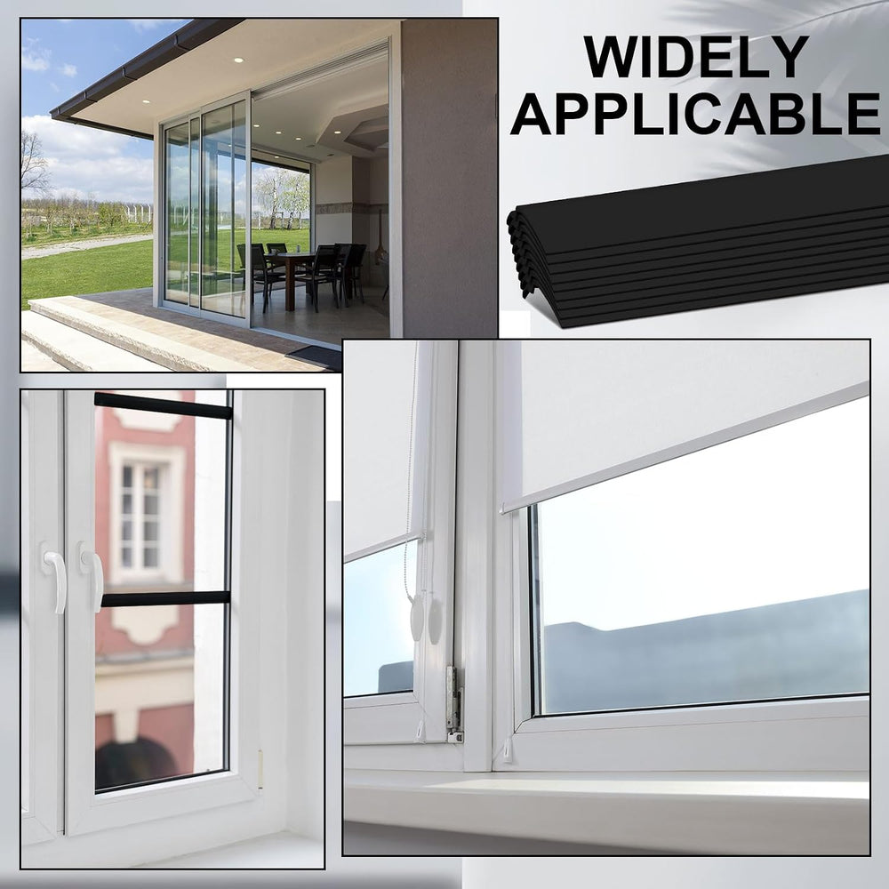 10 Pack 72" Vinyl Snap in Window Glazing Bead, Black