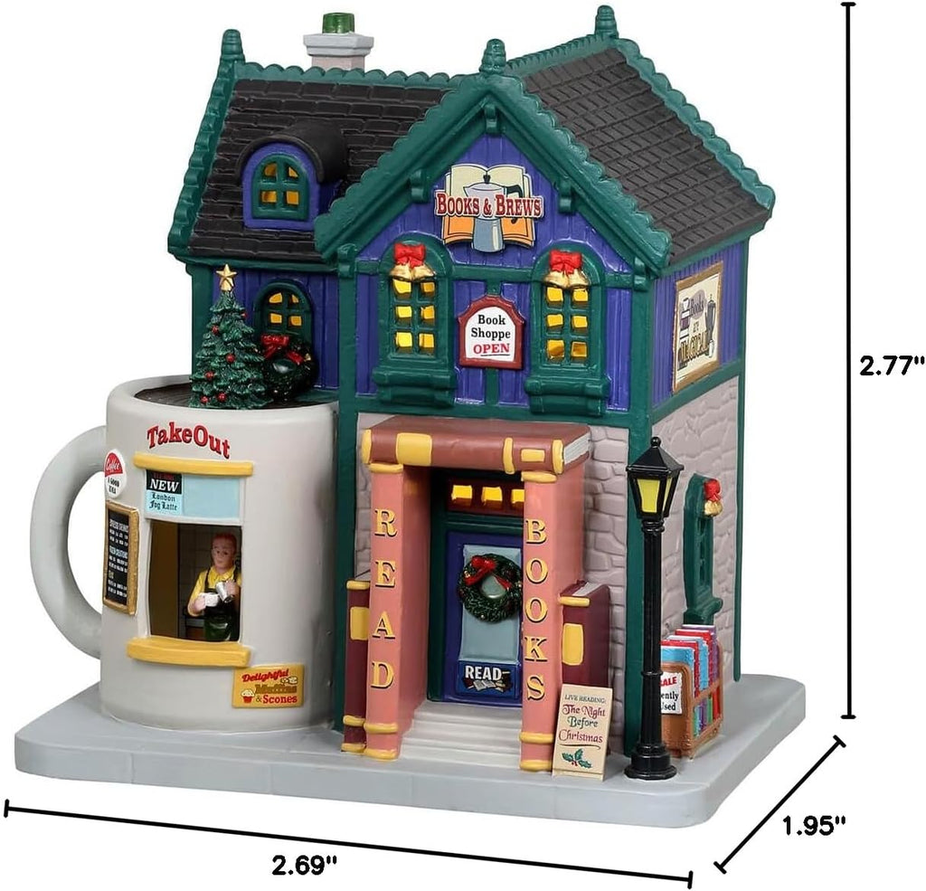 lemax 35038 caddington village lighted building: books &, close-up detail