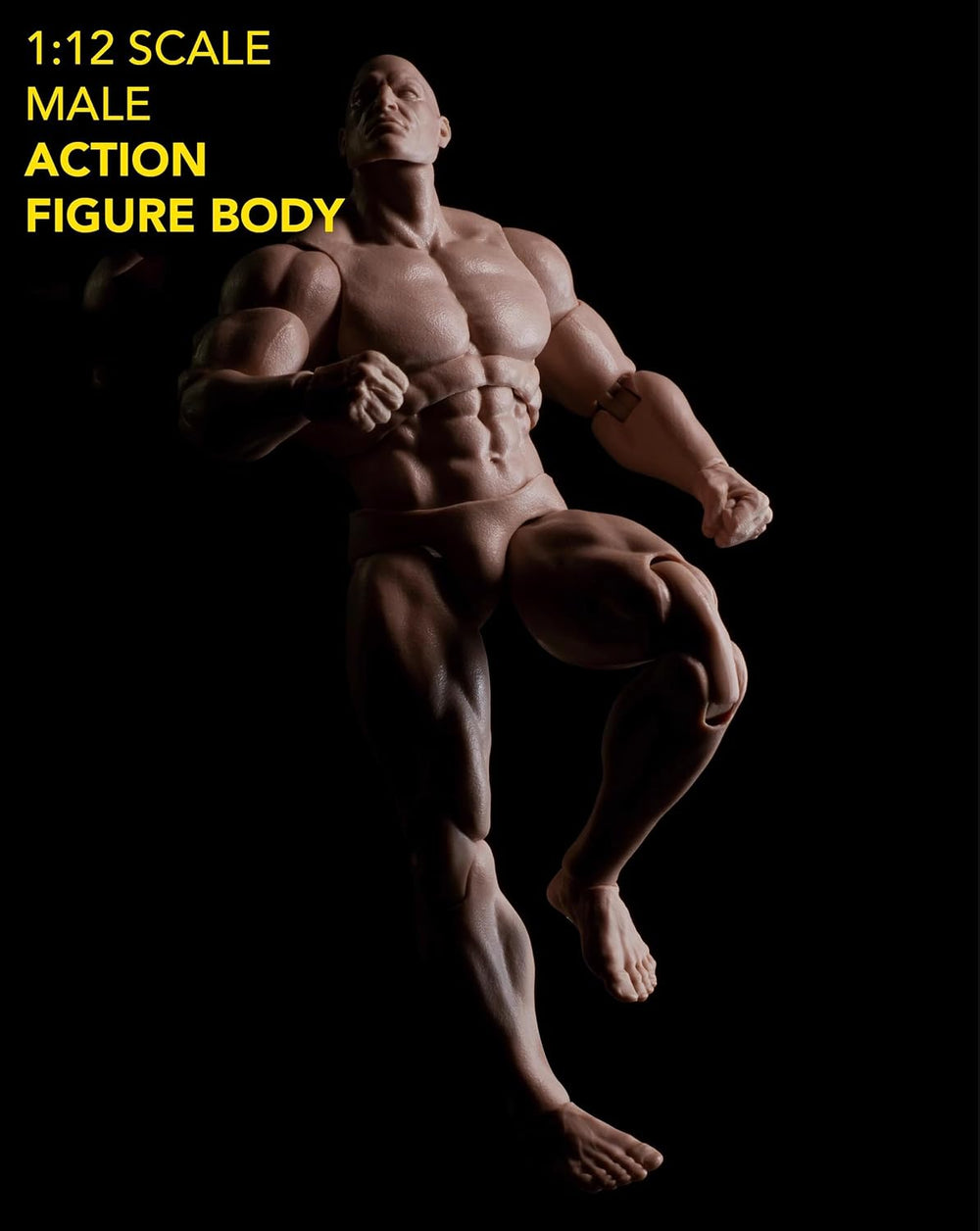 1/12 Scale Super Strong Action Figure Body,Articulated Muscular Comic Body