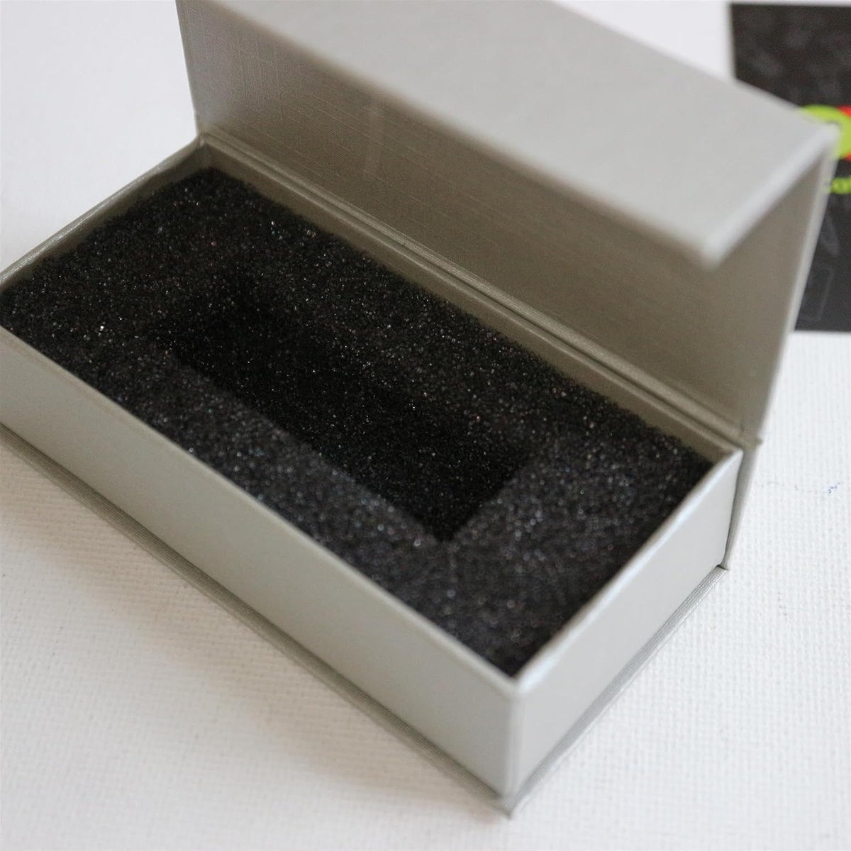4x Silver Grey Magnetic USB Presentation Gift Boxes, Flash Drives, Wedding