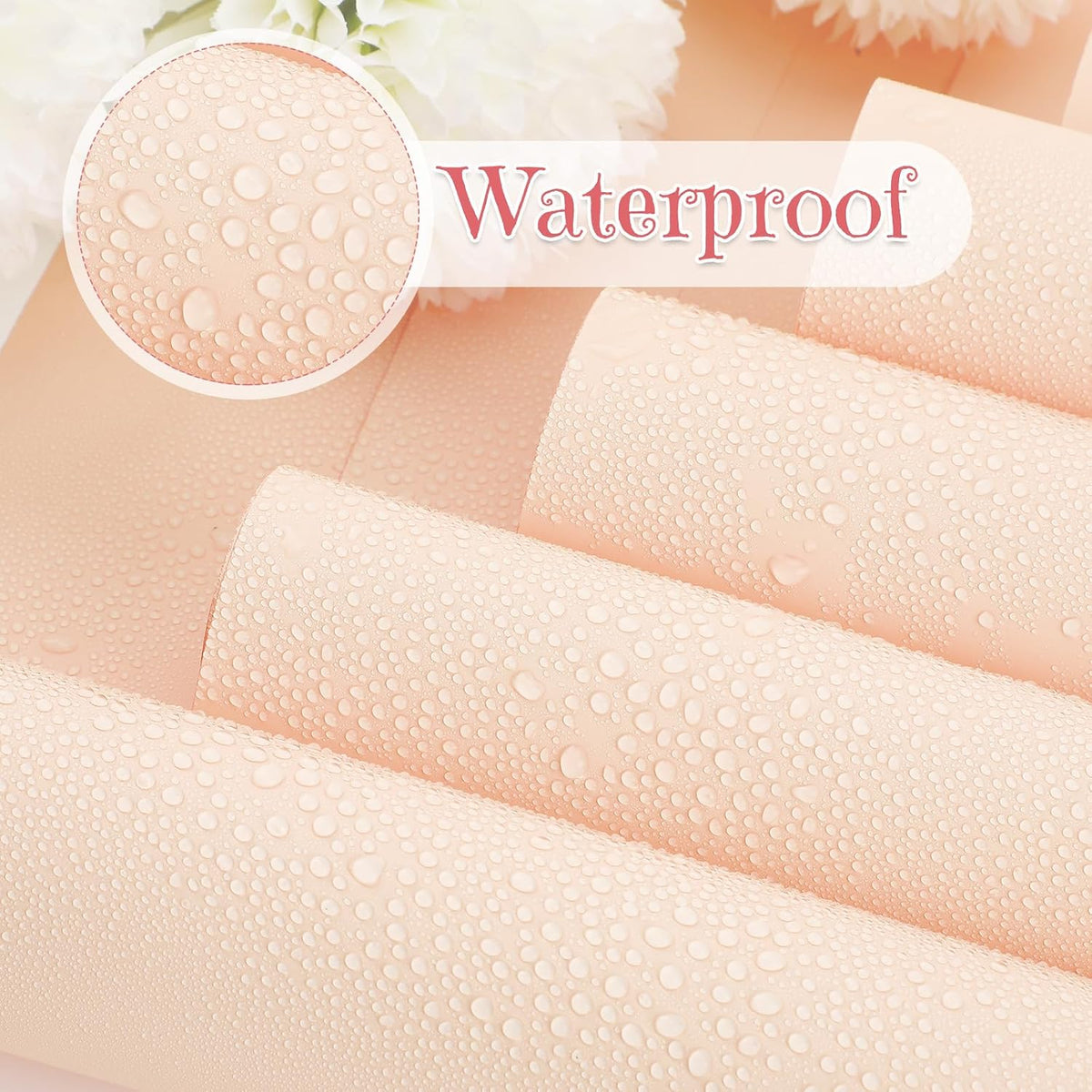 sabary 120 sheets flower wrapping paper bouquet waterproof, close-up detail