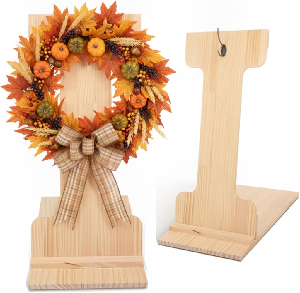 27 x 12'' Wood Wreath Easel Stand Holder Board for Making Wreaths Crafting