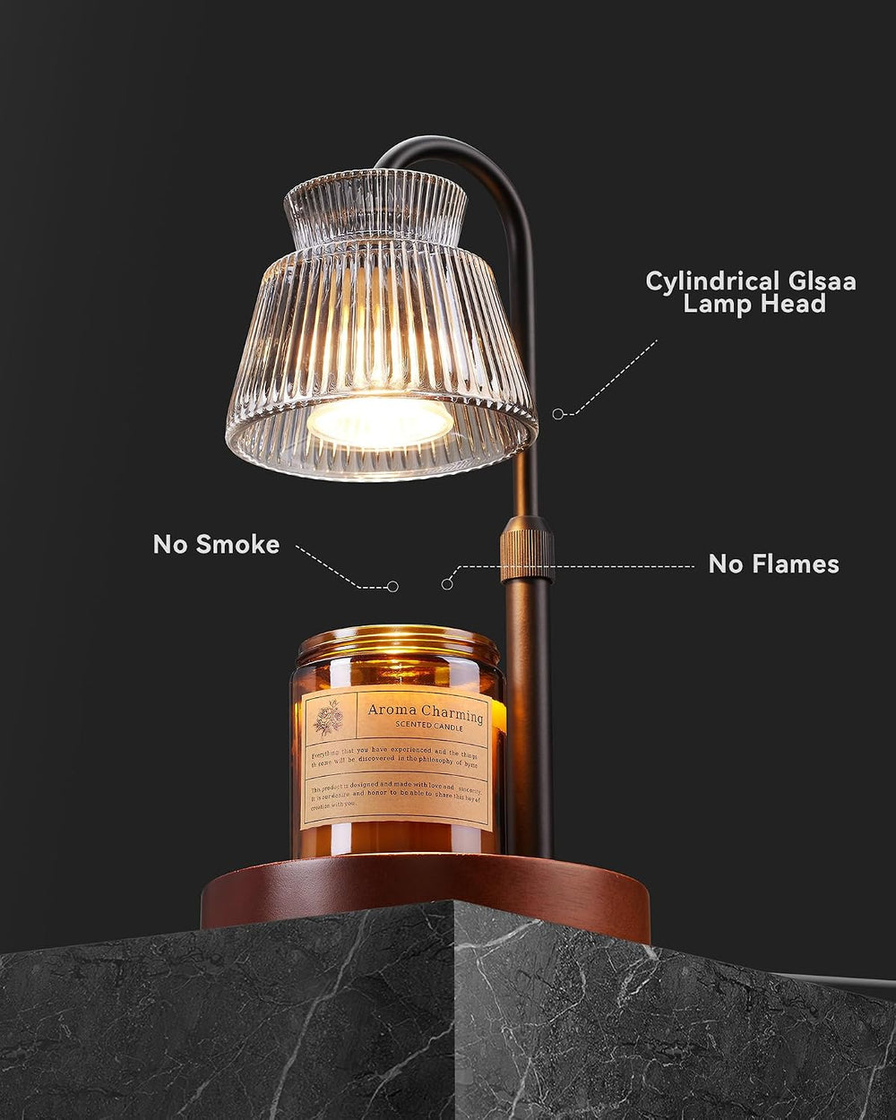 Candle Warmer Lamp with Timer &Dimmable Wax Melt Warmer for Scented Jar C...