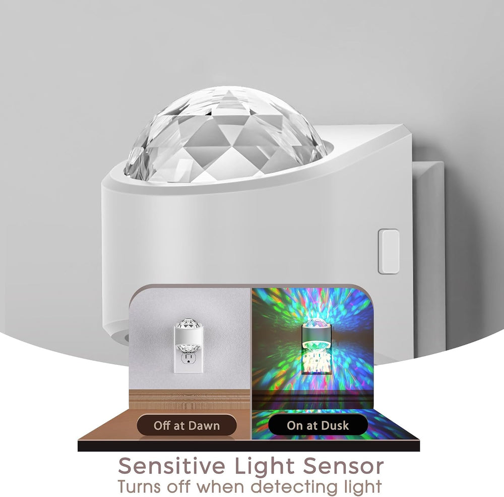 Briignite Night Lights Plug into Wall, Night Light Projector 9-Color RGB