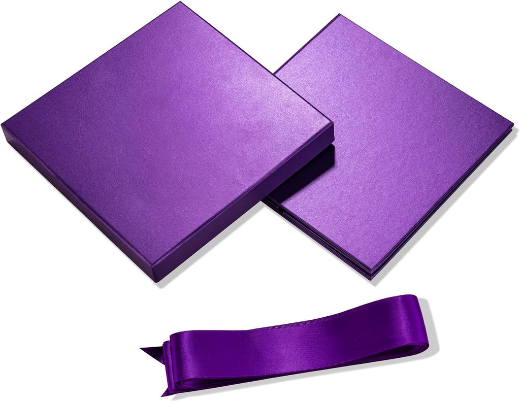 ruspepa medium birthday gift box with lids, ribbon, package contents
