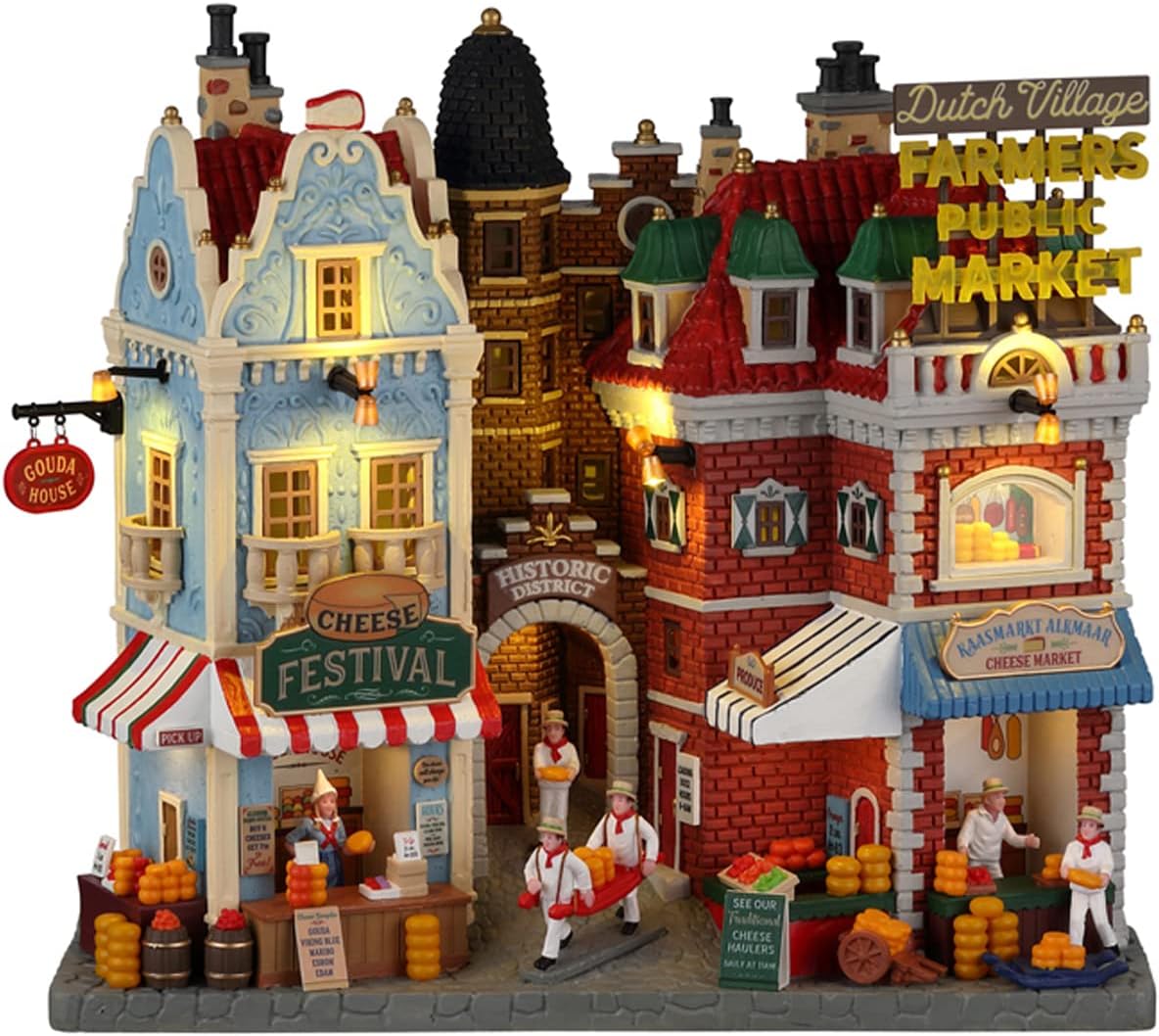 Lemax 25868 Caddington Village Facade: Dutch Cheese Festival & Farmers Market