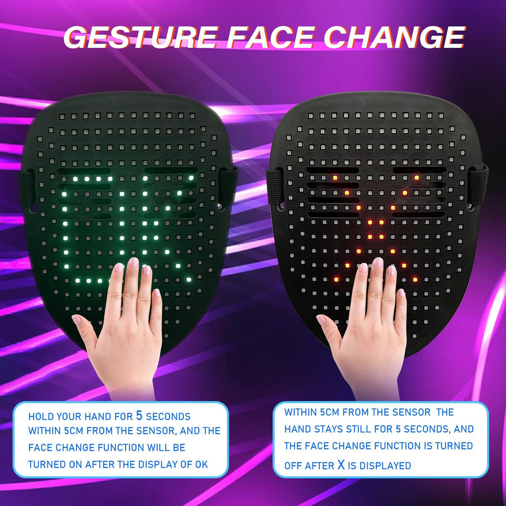 LED Mask Face-Transforming Light up Mask Cool Gifts for Boys