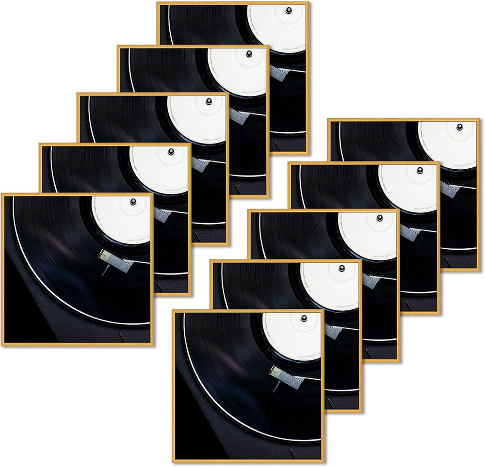 Golden State Art 12.5x12.5 Bronze Aluminum Album Frame 10 Pack