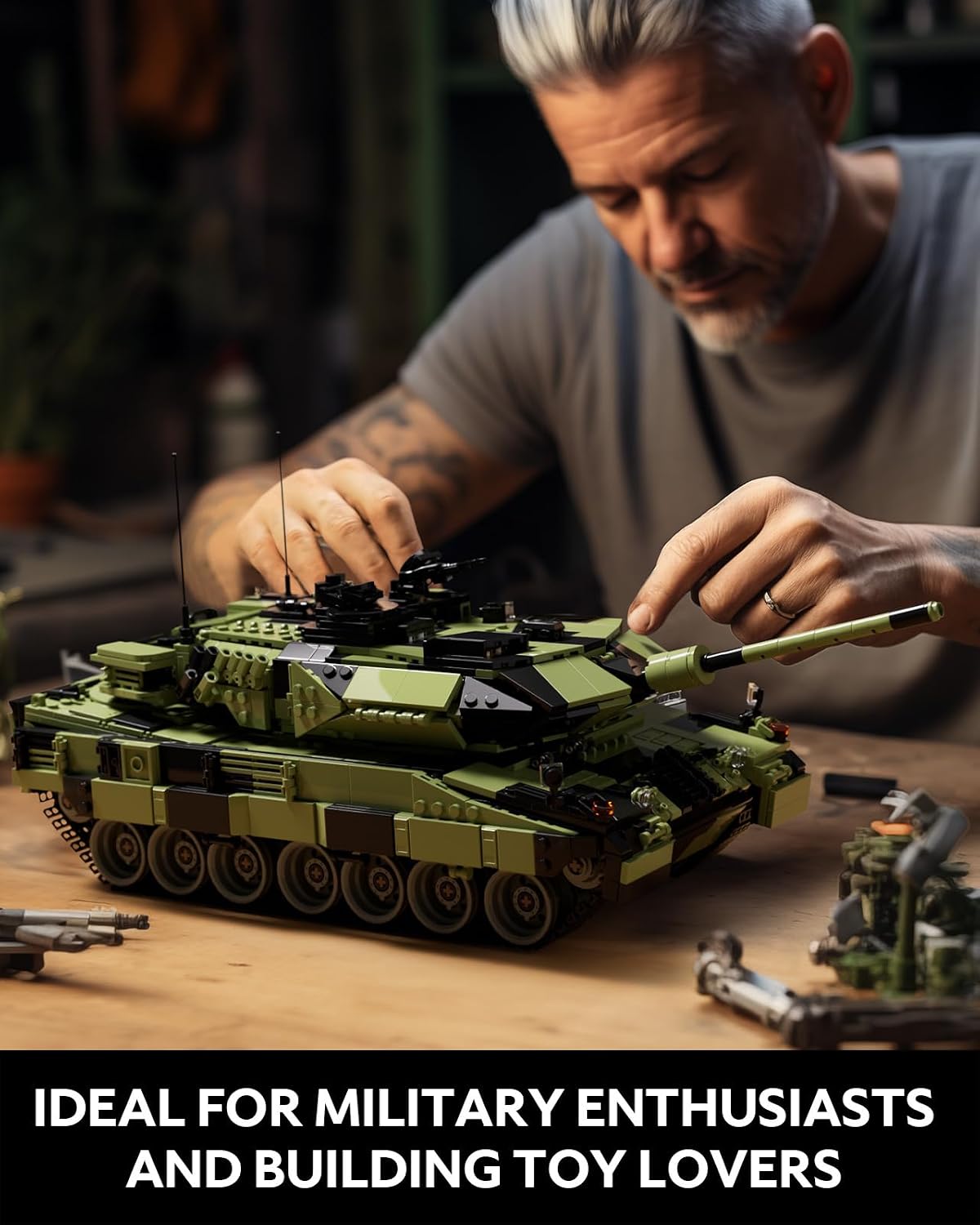 Nifeliz Leopard 2 A7 Tank Building Set, Military Series, NF10269
