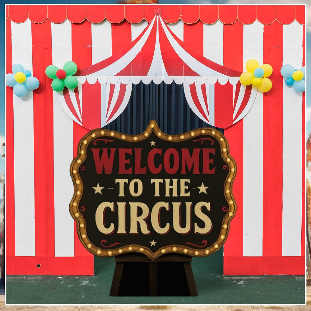 Roowest 4 Feet Welcome to The Circus Stand up Cardboard Cutout