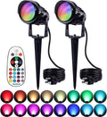 SUNVIE RGBW Halloween Spotlights Outdoor 12W LED Plug in Landscape Lights