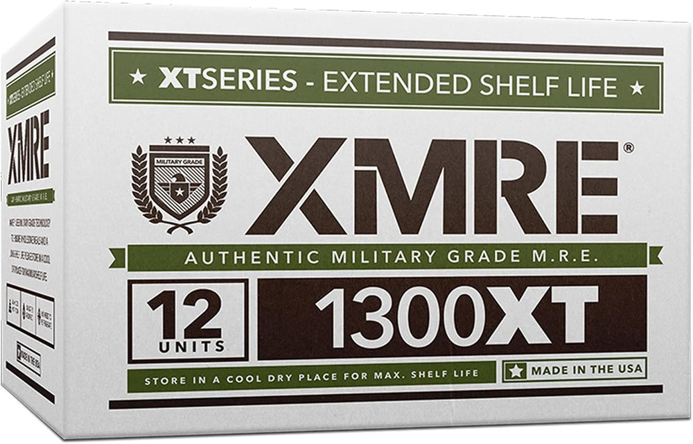 XMRE Meals 1300XT - 12 Case with Heaters (Meal Ready to Eat - Military Grade)