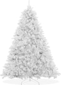 Casafield 7.5FT White Spruce Artificial Holiday Christmas Tree with Sturdy Metal Stand