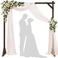 Wooden Wedding Arch 7.2FT Square Wood Arches Arbor Backdrop Stand