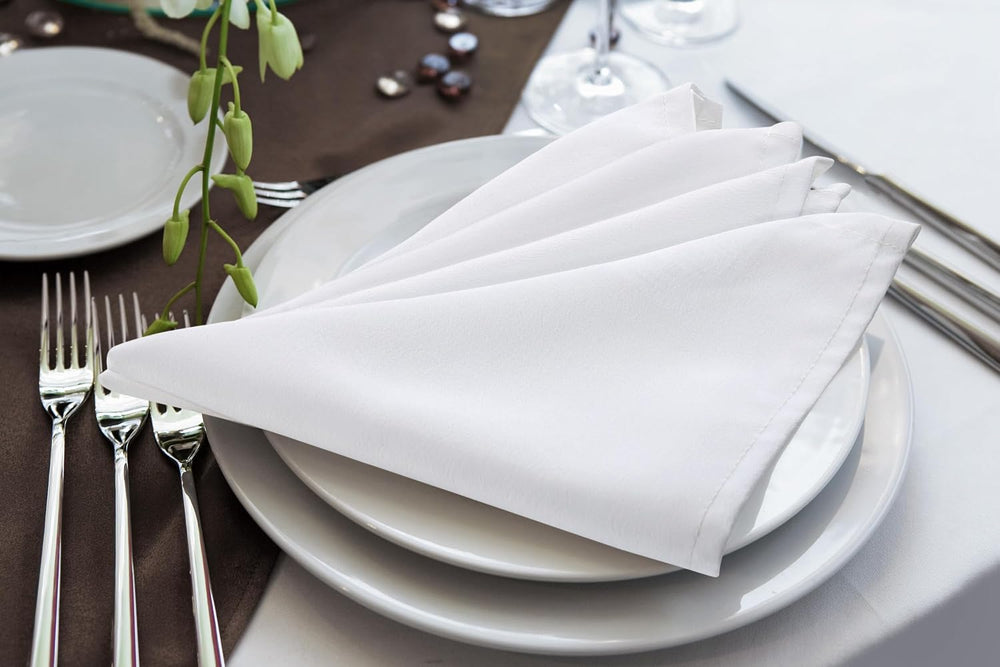 Utopia Home [60 Pack, White] Cloth Napkins 17x17 Inches, 100% Polyester