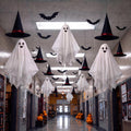 VioraWhite 23 Pcs Halloween Classroom Decorations Ghost Garland Honeycomb