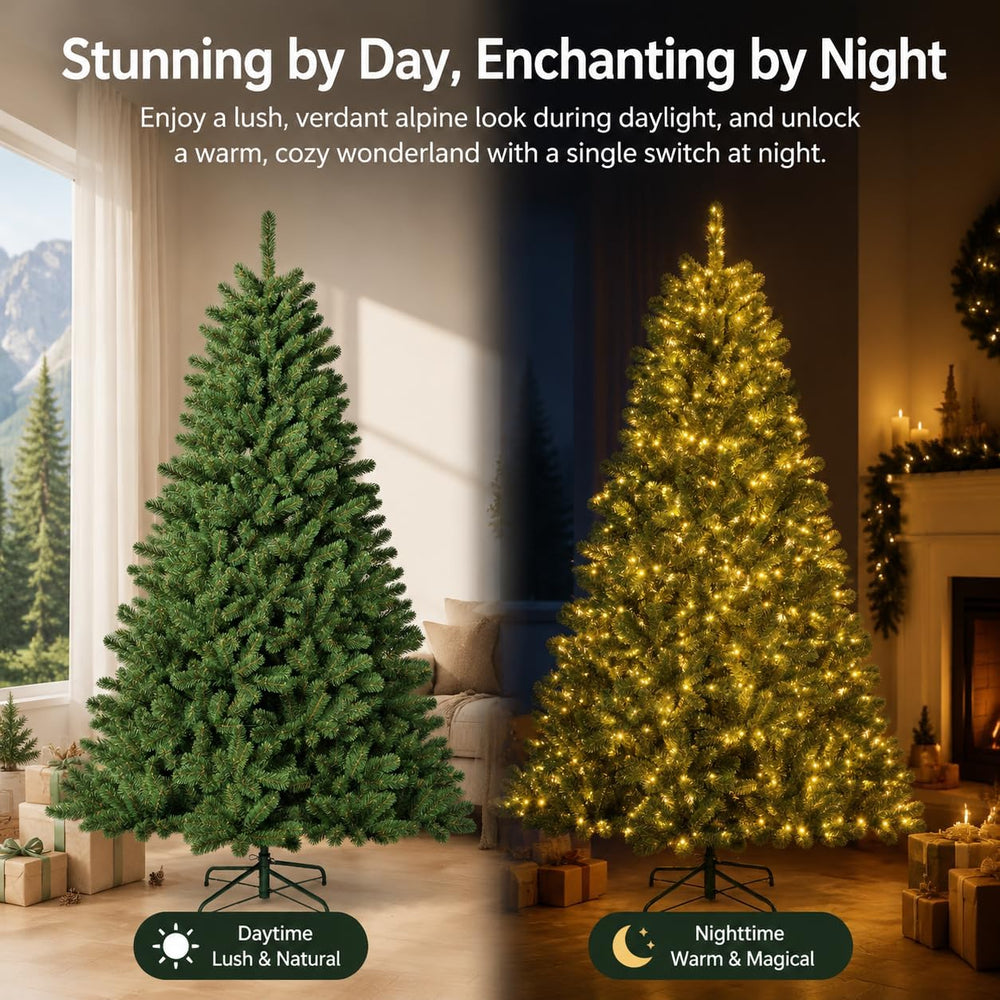 6.5FT Pre-lit Artificial Christmas Tree