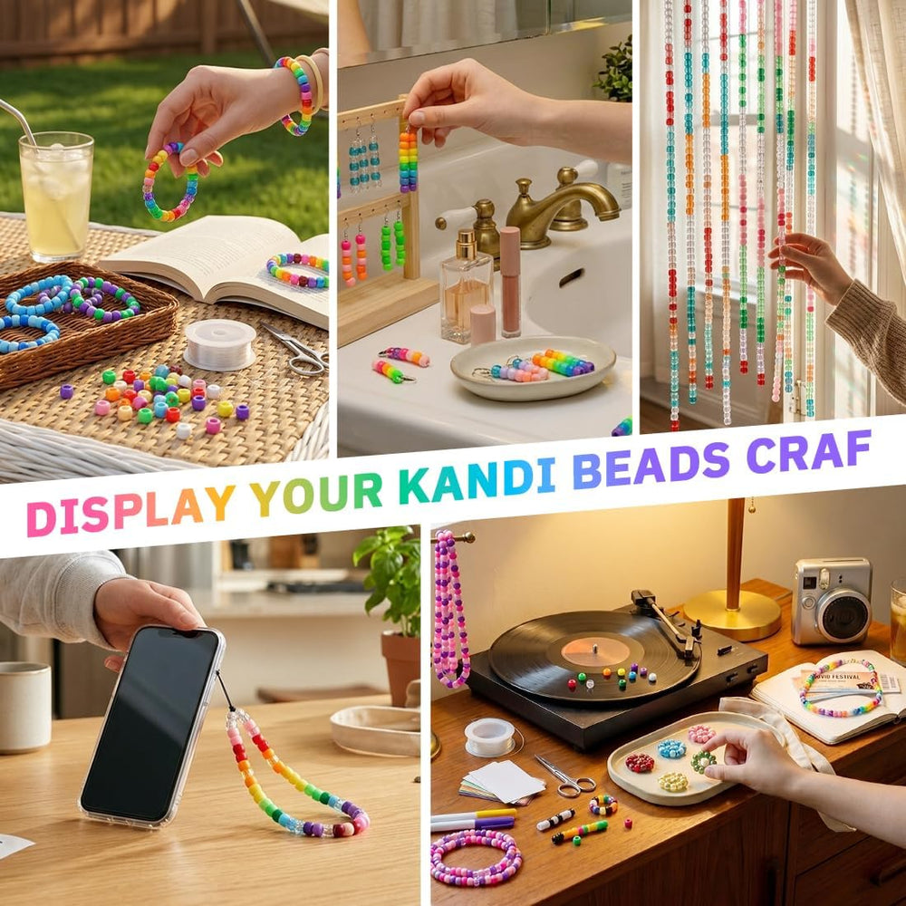 novelinks 11000Pcs Pony Beads Bulk 30 Colors for Kandi Bracelets Making