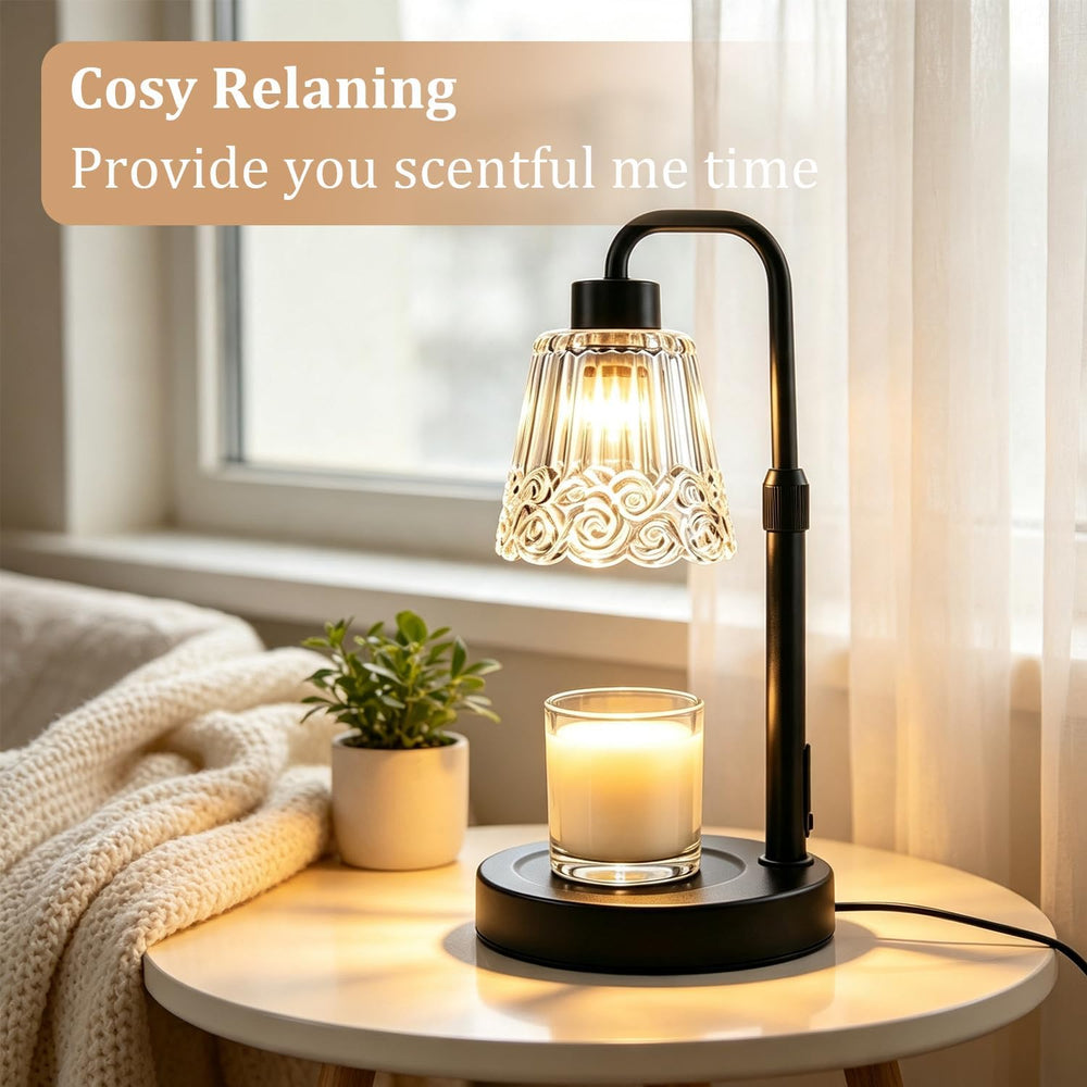 Candle Warmer Lamp with Timer,Dimmable Adjustable Height Candle heater