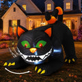 COMIN 6 FT Halloween Inflatables Black Cat Outdoor Decorations Blow Up Yard Large Cat with Moving Head and Built-in LEDs for Indoor Party Garden Lawn Decor