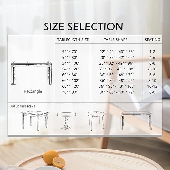 MYSKY HOME Linen Vintage Rectangle Tablecloth 60x120 Inches, Blue Castle Print Table Cloth for Dining Table I Tabletop I Parties/Outdoor I Spring/Summer Waterproof Fabric Farmhouse Tablecloth
