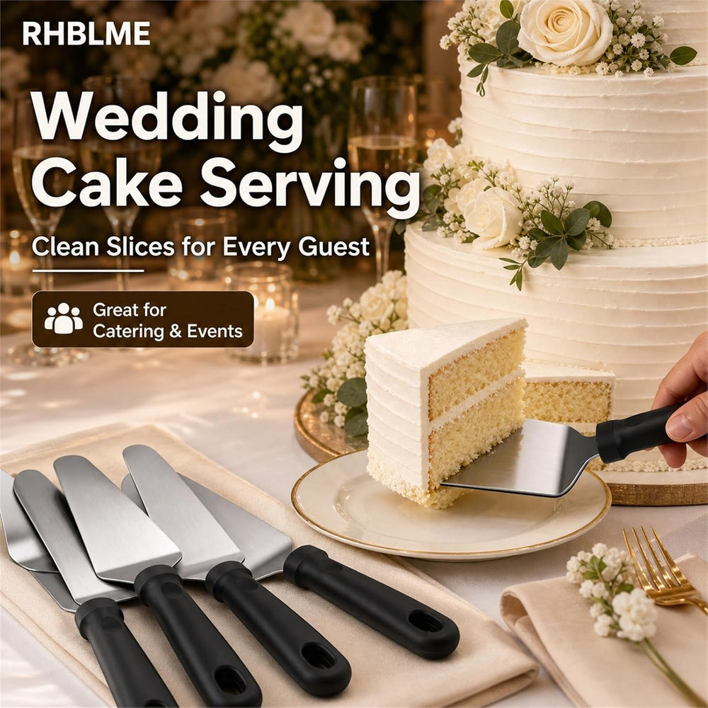 RHBLME 25 Pack Pizza Spatula, Pie Server Pie Cutter Cake Cutter, Stainless St...
