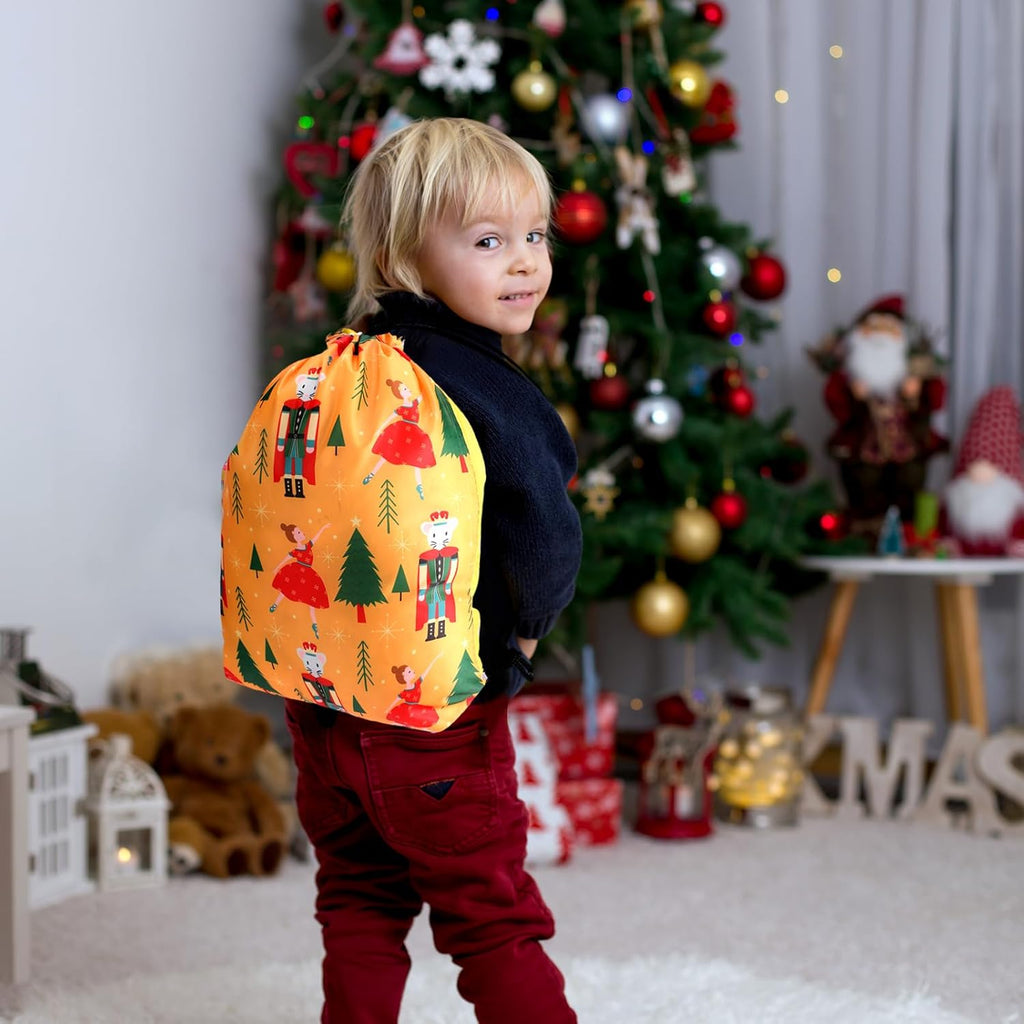 sweetude 24 pcs christmas nutcracker drawstring bags 12, package contents