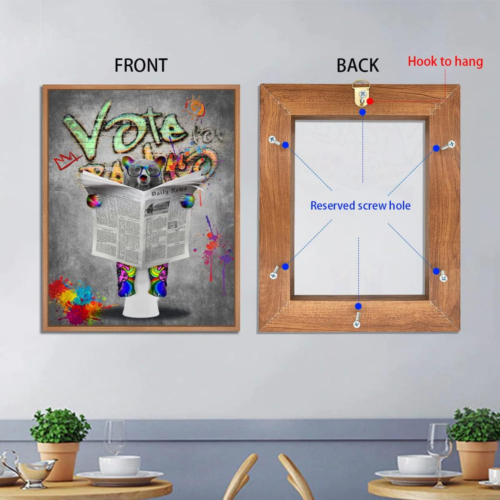 24x36 Inch Canvas Floater Frame for 1–1.25" Deep Canvas, Dark Brown