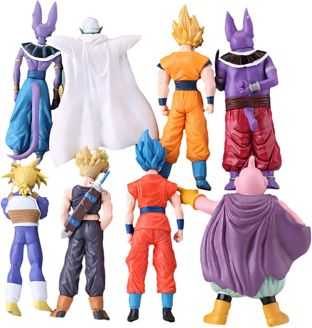 Anime Super Hero Action Figures Set, Collectible Warrior Figurines, 7.8Inch E...