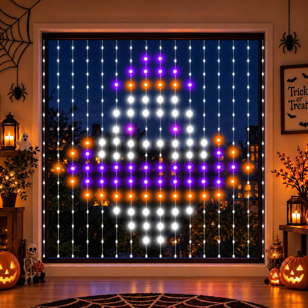 echosari 400 LED Smart Curtain Lights Plug in with App Programmable