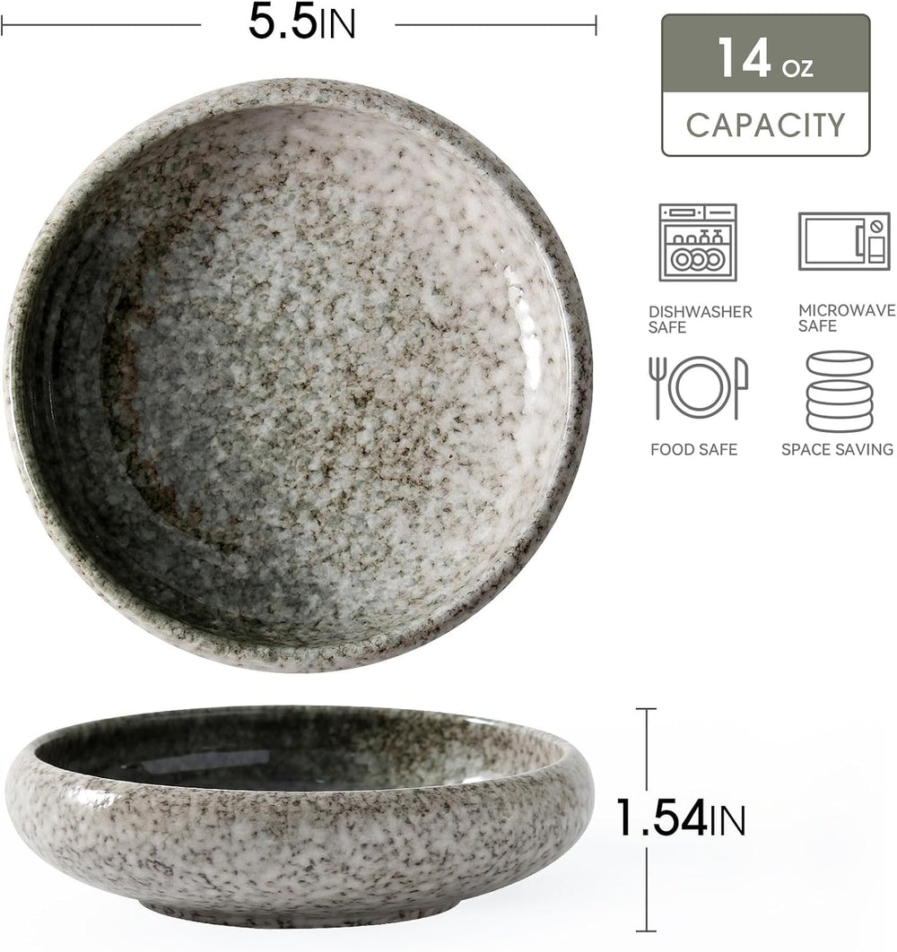 Uaral Salad Plate Appetizer Plate Stoneware Serving Dishes,Japanese Dish Set ...