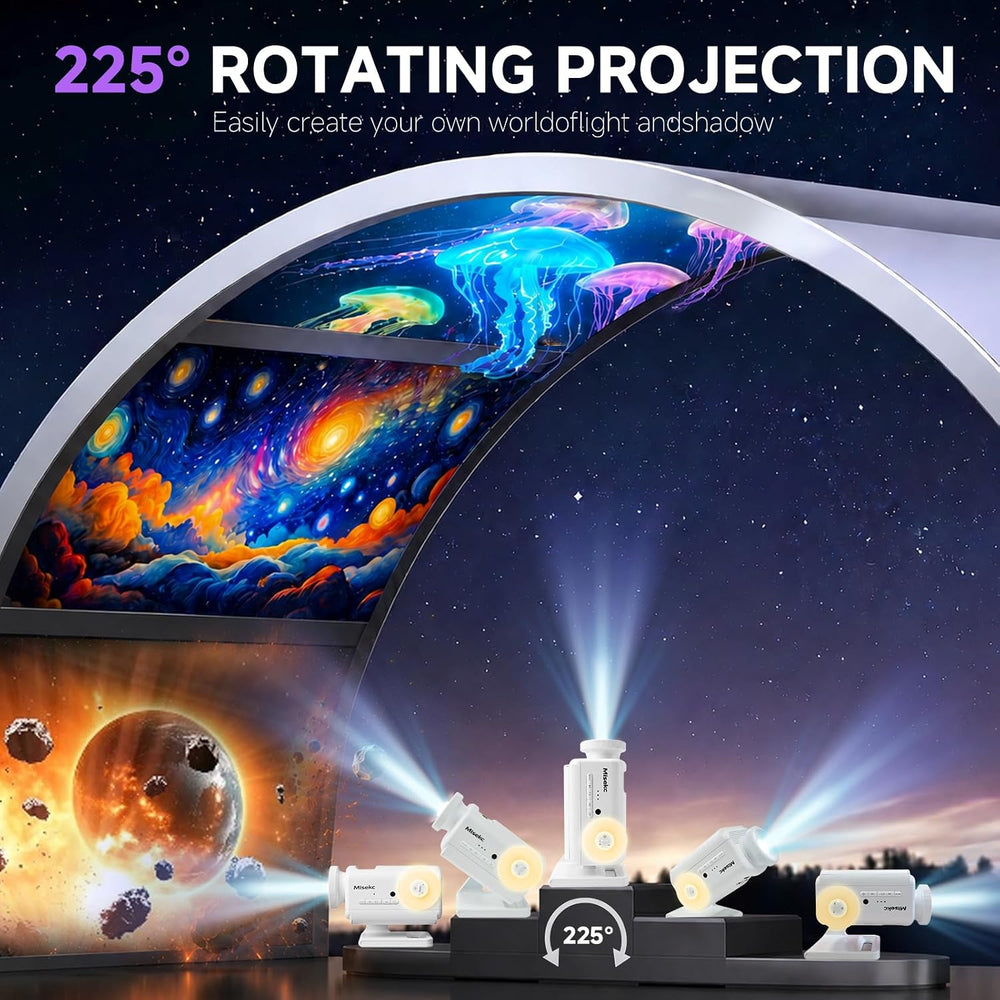 3D Galaxy Projector,HD Star Ocean Planetarium Night Light for Bedroom Decor