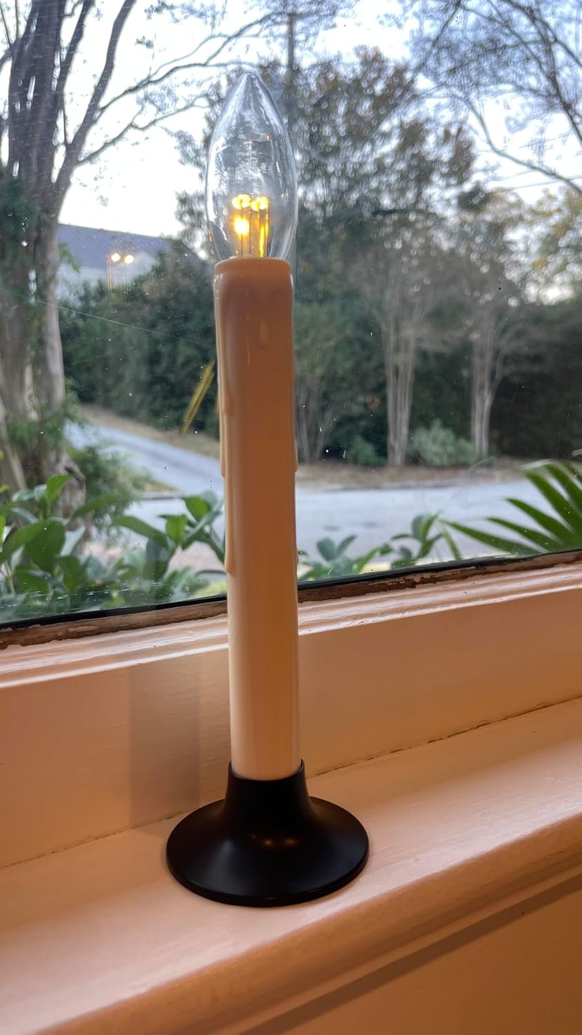 Celestial Lights Classic Battery Operated Window Candle with Streetside Brigh...