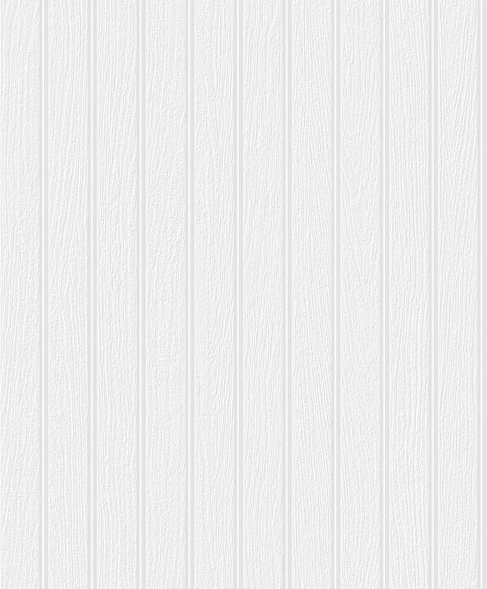 Paintable Faux Beadboard Unpasted Wallpaper, Off-White, 20.9 in. W x 33 ft. L