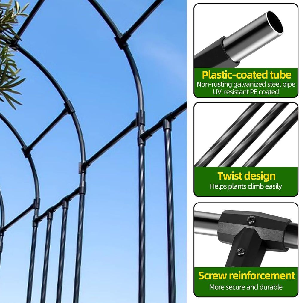 Garden Arch Trellis - Garden Arch Size Length: 59in Height: 94.5in