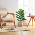 30" Little Artificial Fiddle Leaf Fig Tree/Faux Ficus Lyrata for Home Office Decoration