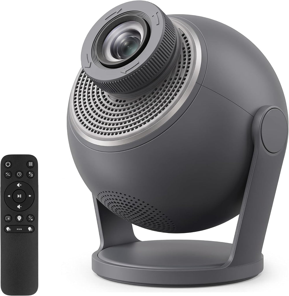 3D Night Light Projector, 60 Scenes, 12 Theme Gray
