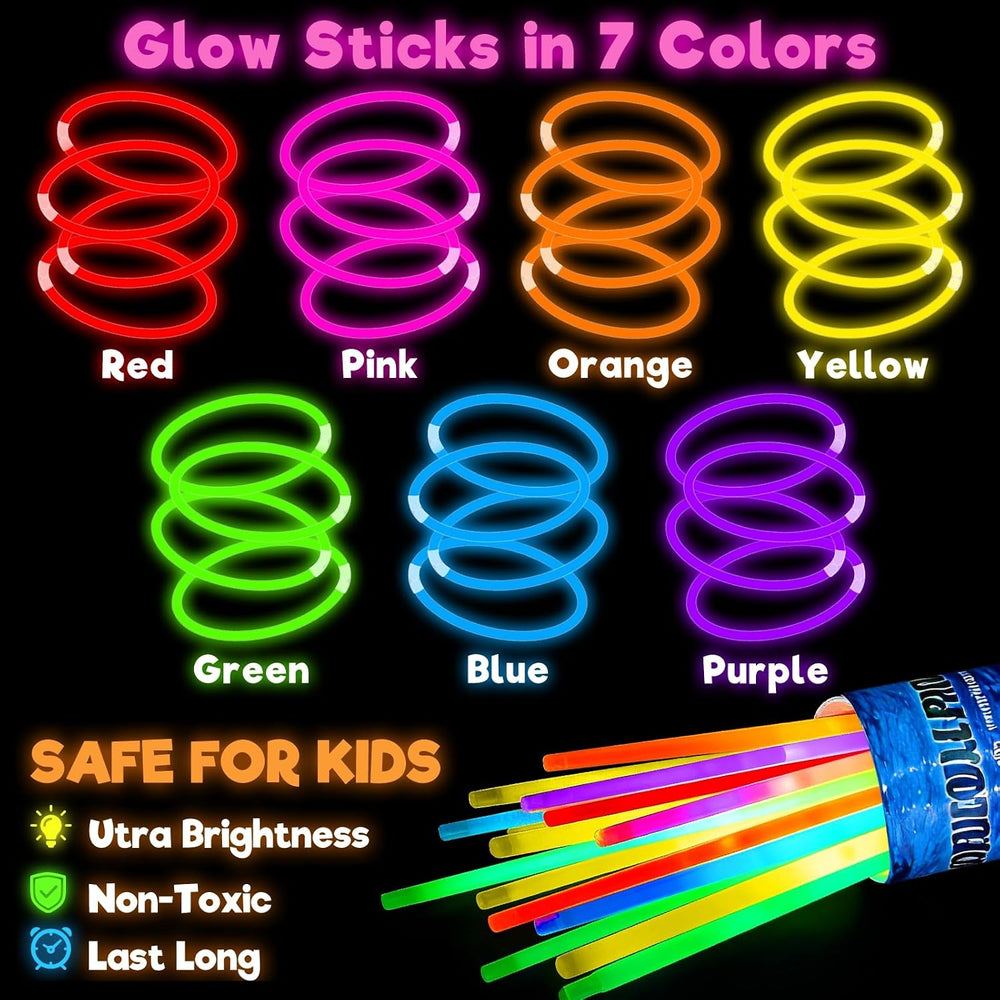 960 Pack Glow Sticks Bulk Party Pack Bright Glow in the Dark Party Supplies