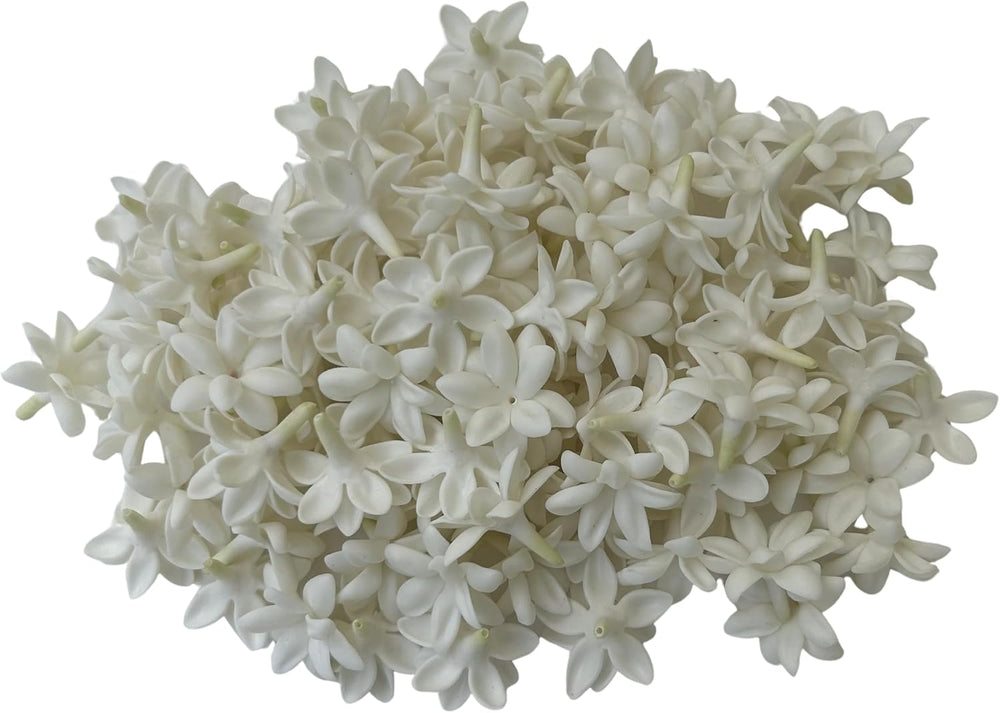 100 PCS Mini Jasmine Pikake Flower Clay Beads for Jewelry Making DIY Craft Su...