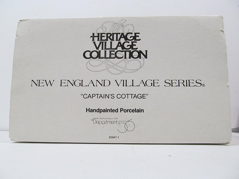 DEPT 56 New England Village Captain's Cottage Retired #59471