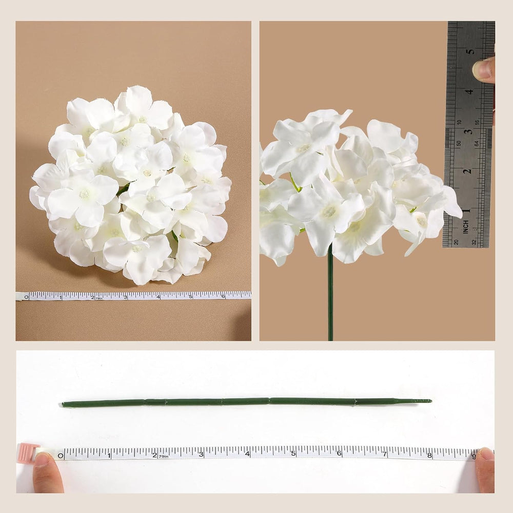 Auihiay 204Pcs Hydrangea Artificial Flowers Bulk, Silk Hydrangeas Flowers