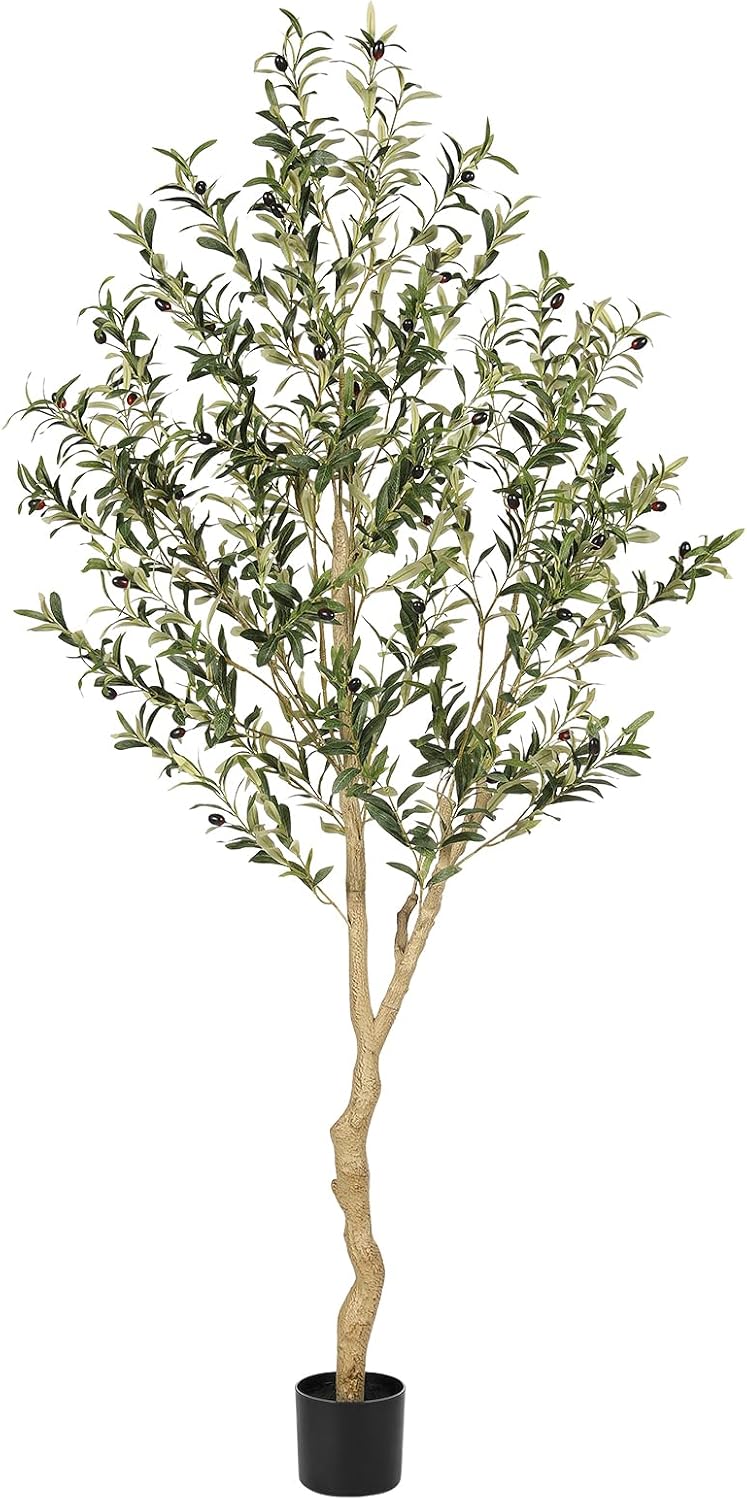 Realead Faux Olive Tree 6ft - Realistic Olive Trees Artificial Indoor