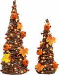 Lighted Fall Table Tree Decor, Farmhouse Pumpkin Fall Decorations for Home