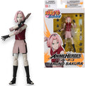 BANDAI Anime Heroes Naruto Action Figure Haruno Sakura | 17cm Figure With Extra Hands and Accessories | Shippuden Anime Action Figures for Boys and Girls